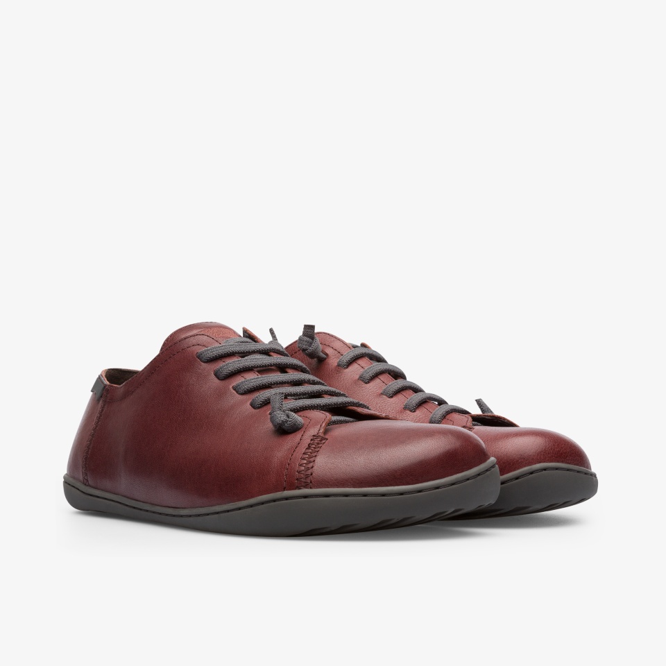 Camper Peu Burgundy - Camper Mens Casual Shoes ||5083-XIZFA||